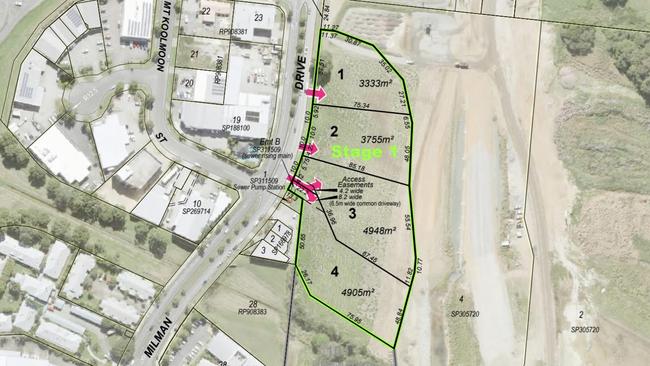 The latest plans for new Smithfield industrial development currently under construction at Mount Milman Dr. Picture: Supplied