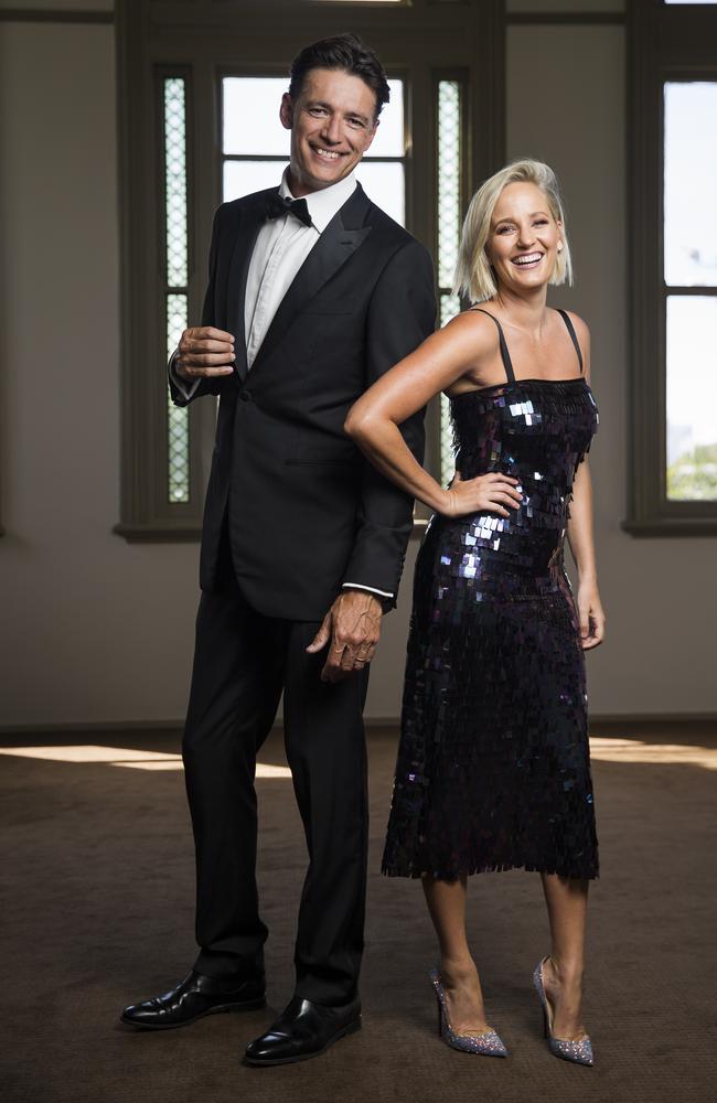 Fox Sports presenters Brendon Julian and Jess Yates. Picture: Dylan Robinson