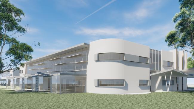 An artist’s impression of the administration building at the new McAuley Community School, set for construction on the Marymount College site in Hove. Picture: Supplied