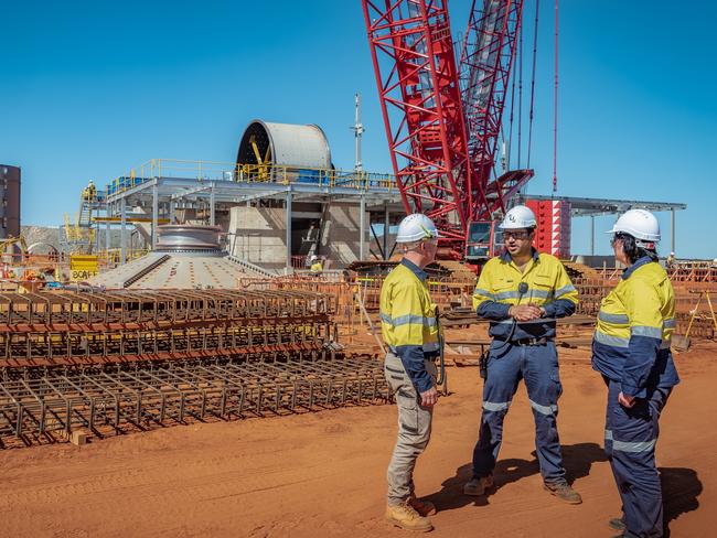 Workers at Liontown Resources' Kathleen Valley project in Western Australia.   Picture: Supplied