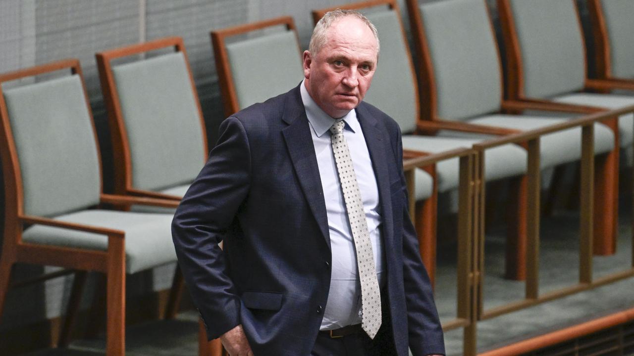 Barnaby Joyce emphasised the importance of the National Party’s role in holding the government accountable. Picture: NewsWire / Martin Ollman