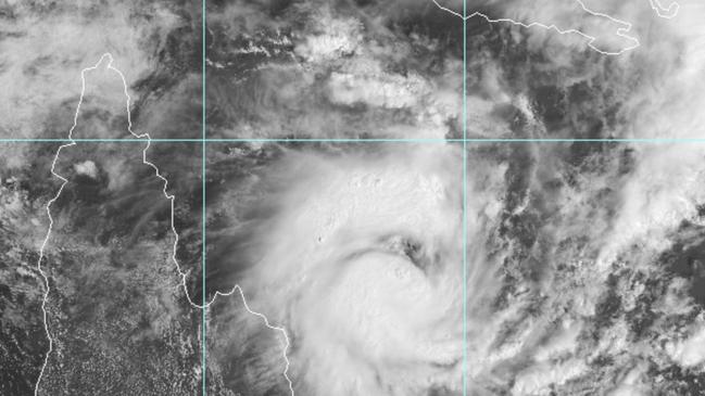 Tropical Cyclone Tiffany has already impacted on far north Queensland communities. Picture: Bureau of Meteorology.