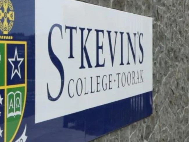 St Kevin's College Toorak sign Picture: Supplied