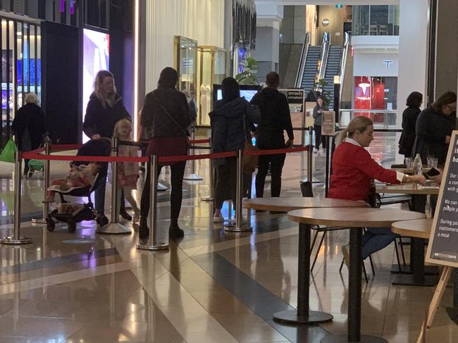 People  queue up at Axil Coffee at Chadstone to have brunch on Wednesday, July 8.  Picture: Suzan Delibasic