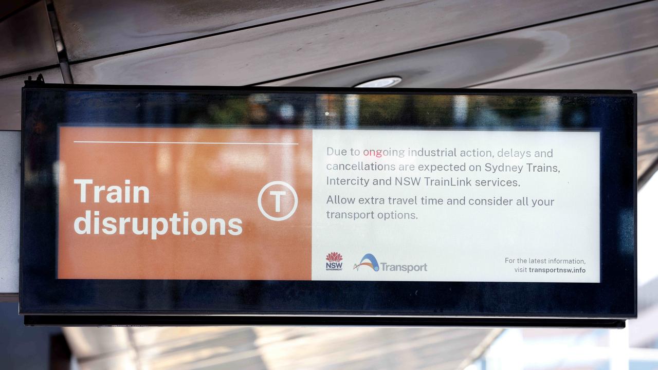 Thousands of train services have been cancelled or delayed since Friday. Picture: NewsWire / Damian Shaw