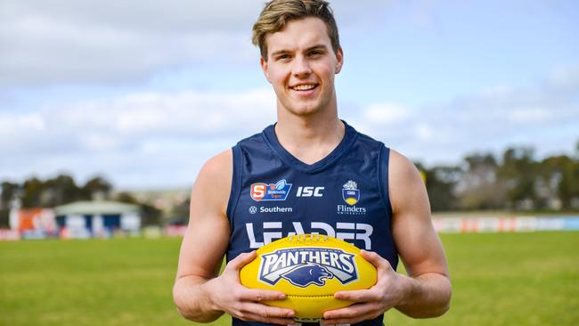 St Kilda’s mature-age recruit Tom Highmore. Picture: Brenton Edwards