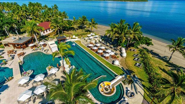 Poolside bliss at Sofitel Fiji Resort & Spa.