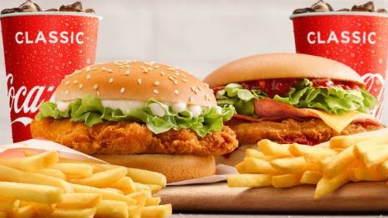 The new menu item comes weeks after Macca’s also unveiled its take on the classic Aussie pub dish the chicken parmigiana. Here’s the new McSpicy and Chicken Parmi burger.