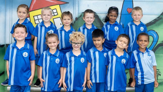 Glenella State School PREP1/N Back row: Brigid, Jaxon, Halle, Zander, Dinara, Braxton Front row: Lincoln, Tilde, Theodore, Aarit, Connor, Mareydan Picture: Michaela Harlow.