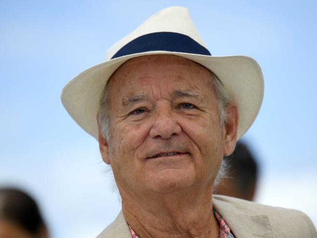 Bill Murray at Cannes during a photocall for the documentary New Worlds: The Cradle of Civilisation. Picture: AFP