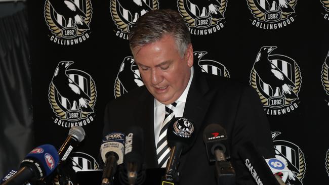 Eddie McGuire stepped down as Collingwood boss in January last year. Picture: Alex Coppel.