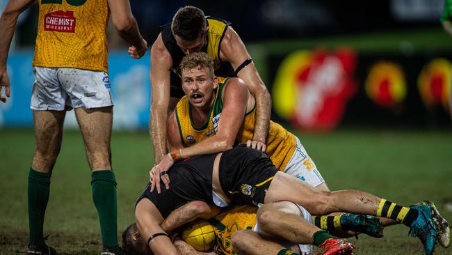 Jackson Calder in the 2023-24 NTFL Men's Grand Final between Nightcliff and St Mary's. Picture: Pema Tamang Pakhrin