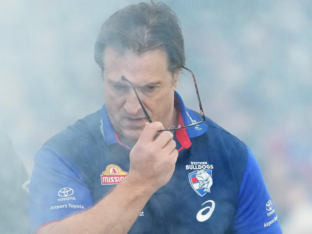 The smoke has cleared regarding Luke Beveridge’s future. Picture: Daniel Pockett/Getty Images