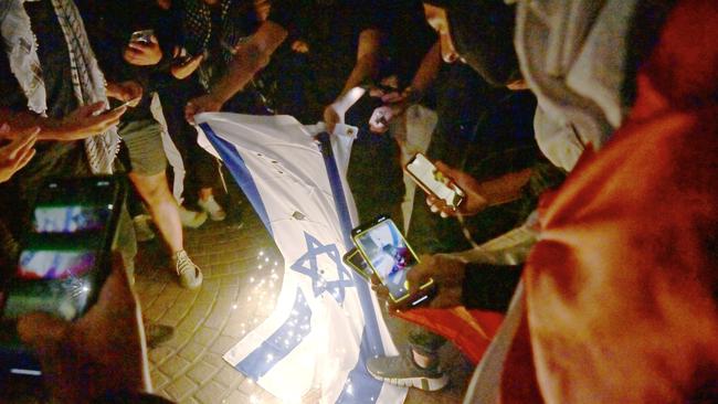 The anti-Semitic acts that took place at the Sydney Opera House on October 9, 2023 occurred when Israel was still retrieving the burnt and butchered bodies of its citizens. Picture: NCA NewsWire/Jeremy Piper