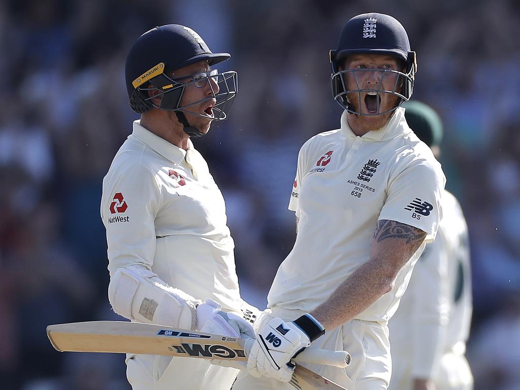 Jack Leach was a memorable part of England’s 2019 miracle at Headingley but had a day to forget at the Gabba against a ruthless Travis Head. Picture: Ryan Pierse/Getty Images