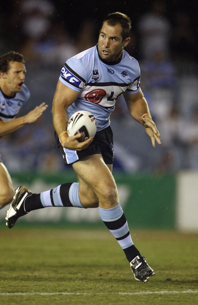 Ben Ross in action against the Penrith Panthers in 2009. Picture: Robb Cox