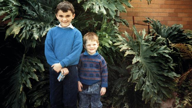 Rhyce and Heath Shaw as youngsters.