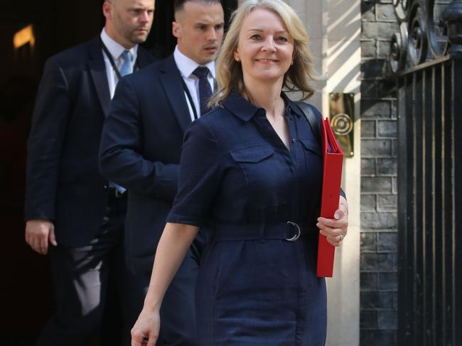 Britain's International Trade Secretary Liz Truss met with Gladys Berejiklian in London. Picture: AFP