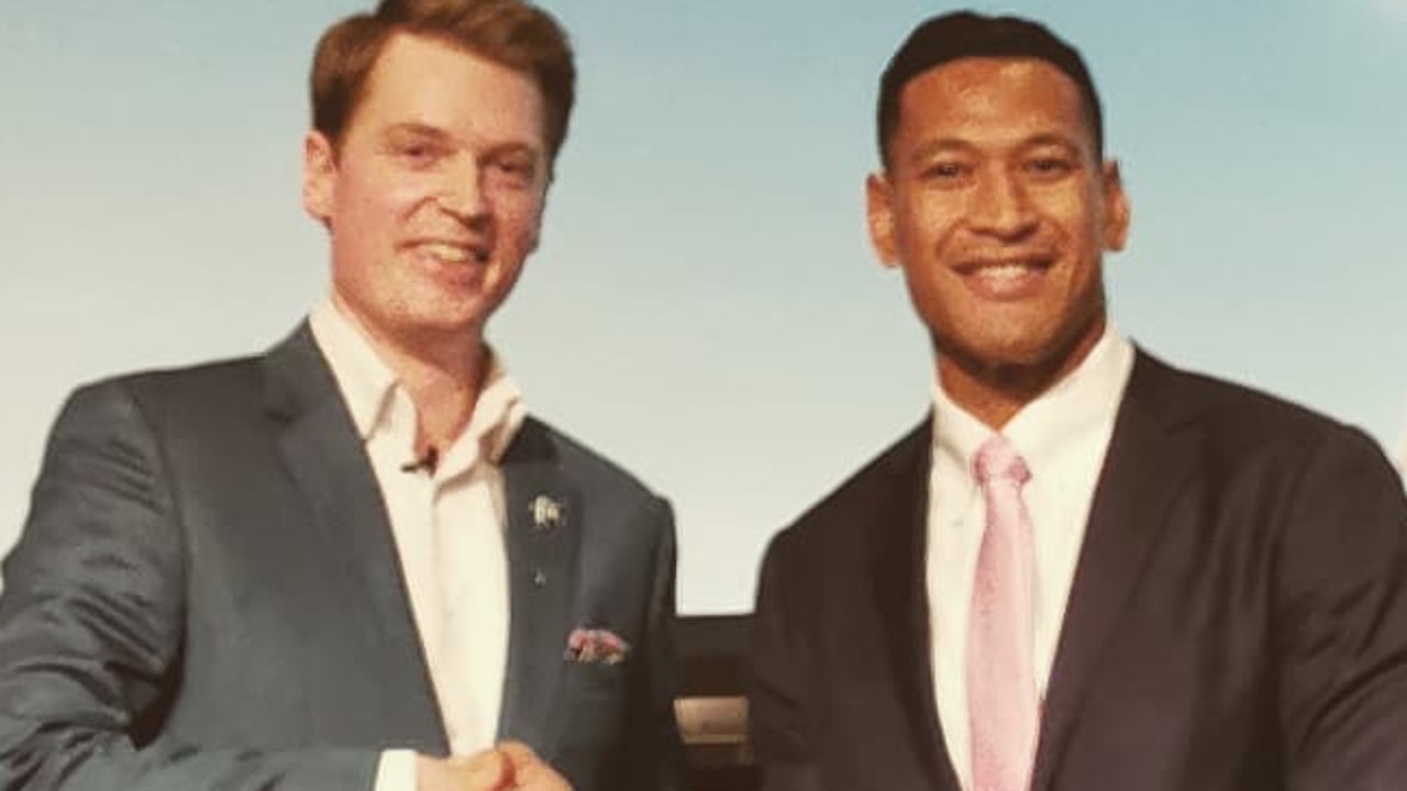 Martyn Iles of the Australian Christian Lobby teamed up with Folau to fight the RA decision. Picture: Instagram