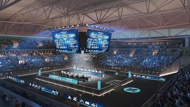 The Memorial Drive Tennis Centre could host future e-sports events. Picture: State Government