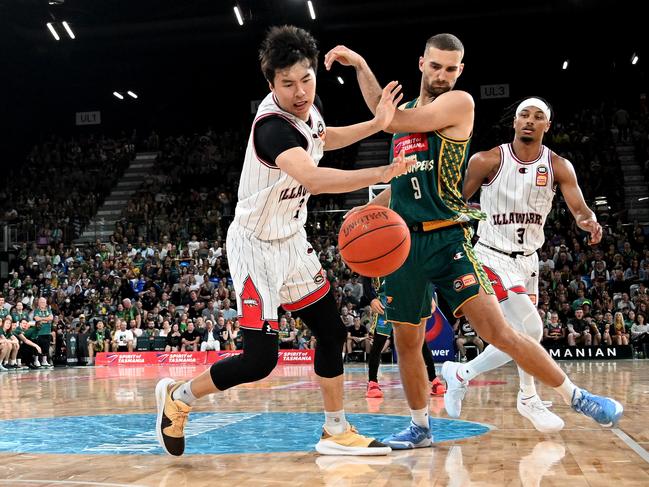 Hyunjung Lee worked his way into the starting five for the Hawks. Picture: Getty