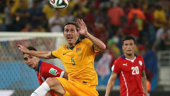 The Socceroos didn’t win but their performance against Chile at the 2014 World Cup was arguably their best performance of the decade. Picture: George Salpigtidis