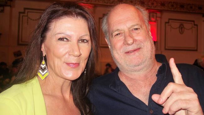 Linda Willmott with music mogul Michael Gudinski.