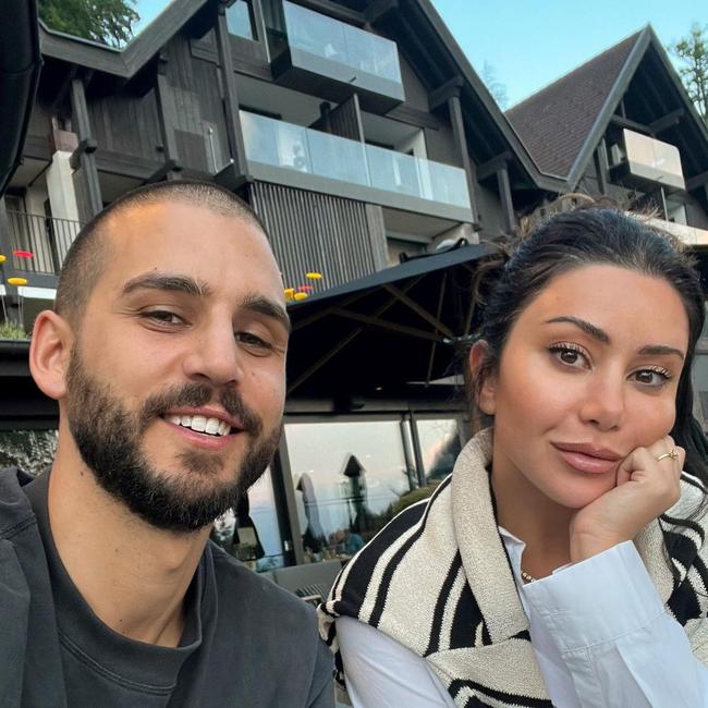 The pair cut their extended holiday short by a month. Picture: Instagram/MarthaKalifatidis