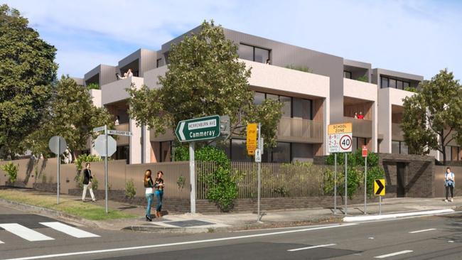 A former school building would be demolished for the proposed development.