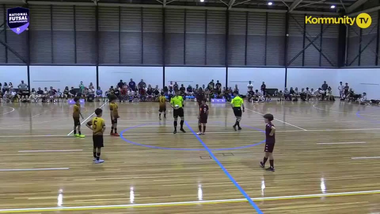 Replay: Football Queensland Maroon v Football West (U12 Boys SF)—2025 National Futsal Championships Day 4