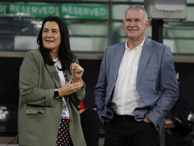 Geoff Walsh and Laura Kane. Picture: Michael Klein