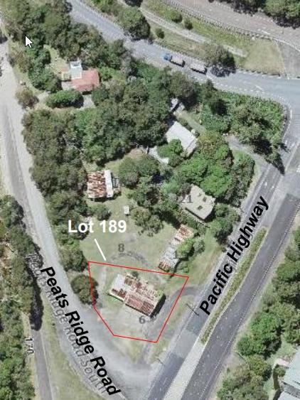The proposed site for a cafe, store and Tesla charging station at Calga.