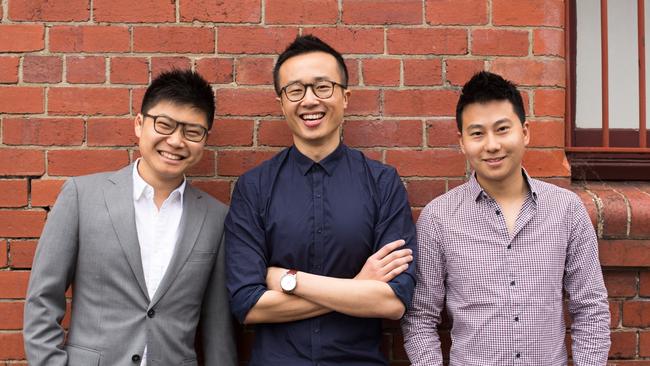 Brosa co-founders, David Wei, Ivan Lim, Richard Li. Source: Supplied