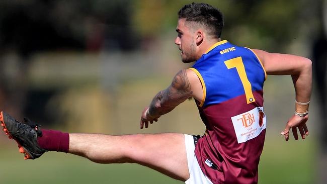 Ben Muscat in action for South Morang. Picture: Andy Brownbill