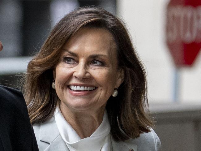 SYDNEY AUSTRALIA - NewsWire 14 February, 2024: Lisa Wilkinson arrives at the federal Court in Sydney with legal representatives for Bruce Lehrmann defamation case.Picture: NCA NewsWire / Simon Bullard.