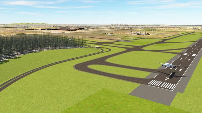 Melbourne Airport’s new third runway proposal will result in more noise and flights overhead for residents north and south of the airport. Picture: Supplied