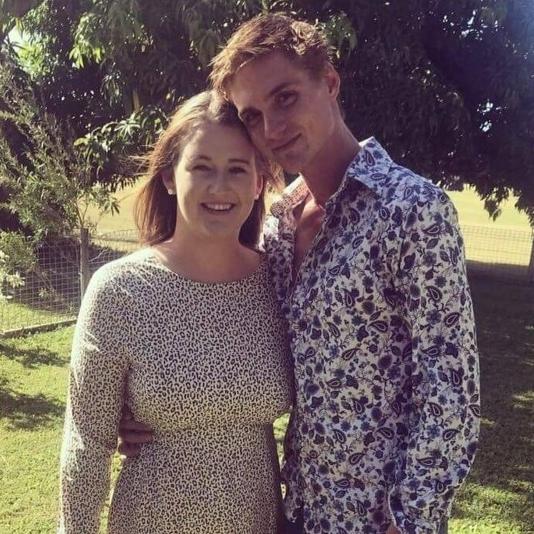 Bri Woods and Bayden Brackley of Bowen have shared their story of a harrowing escape from the crocodile-infested Proserpine River. Picture: Supplied