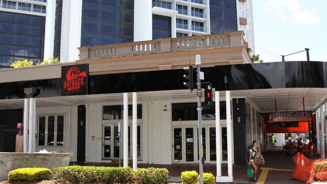 A rebranded Outback Jacks restaurant on the corner of Abbott and Aplin Sts in 2019. Picture: Peter Carruthers