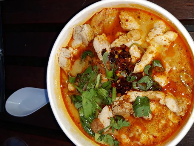 Chicken laksa from Sit Lo.