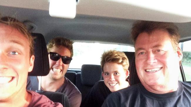 Cole Miller (back seat right) with family. Cole died after an assault in Fortitude Valley. Picture: Supplied.