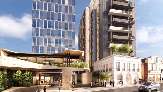 An artist’s impression of Fragrance Group’s North Hobart towers proposal. Picture: SUPPLIED