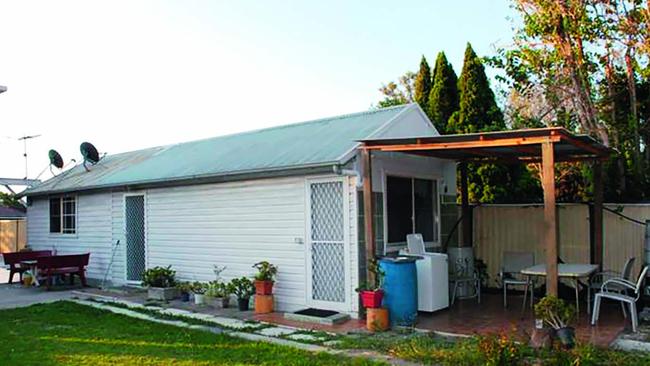 The converted garage in Fairfield shared by Omar al Kutobi and Mohammed Kiad. Pic: supplied