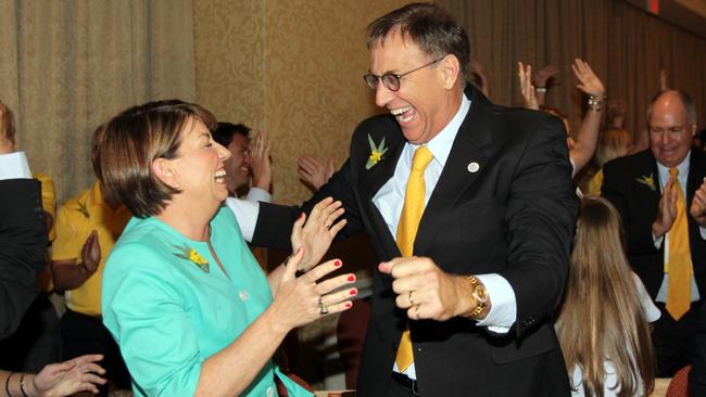 Premier Anna Bligh, with Gold Coast Games bid boss when the city was announced as host of the 2018 Games in 2011.