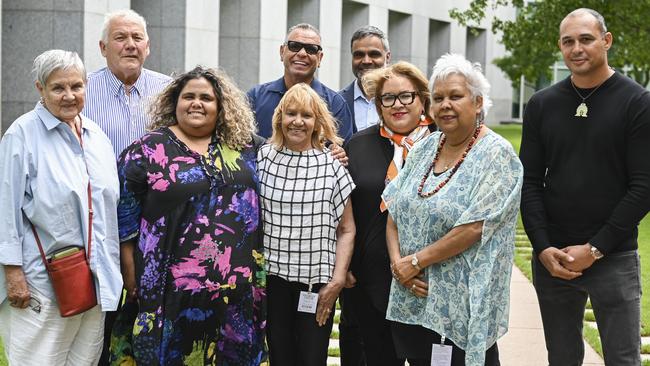 A working group including Pat Anderson (left) is advising government and the opposition on the Voice. Picture: NCA NewsWire / Martin Ollman