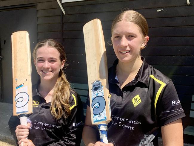 Western Suburbs' pair Abbie Trevethan and Rebecca Storrs.