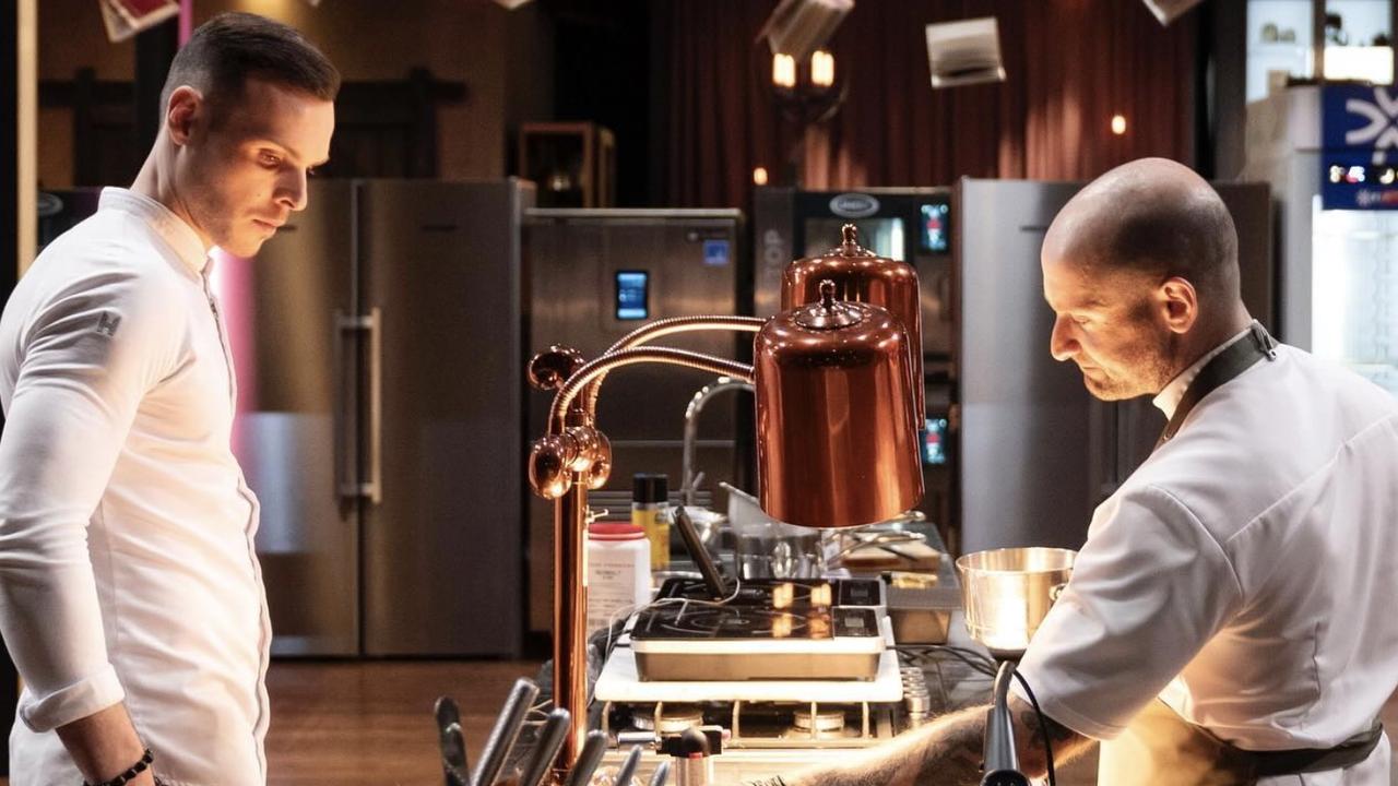 Judged by Melissa Leong and Amaury Guichon, Dessert Masters saw Demetrios blend native flavours with world-class technique to take out the top spot. Photo: Endemol Shine Australia/Network 10