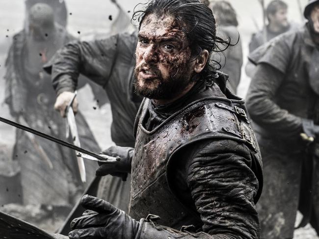 In this image released by HBO, Kit Harington appears in a scene from "Game of Thrones." HBO said Thursday that the series will return for its seventh season on Sunday, July 16. (Helen Sloan/HBO via AP)