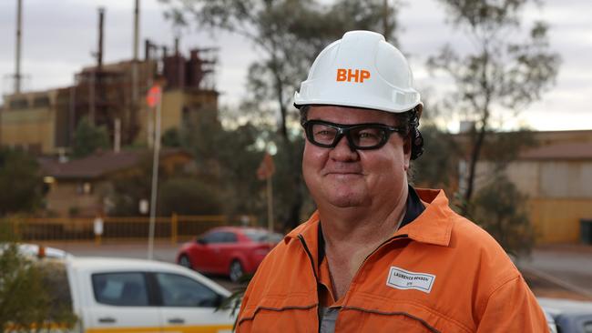 BHP worker Laurie Benson, who lives in Roxby Downs. Picture: Supplied