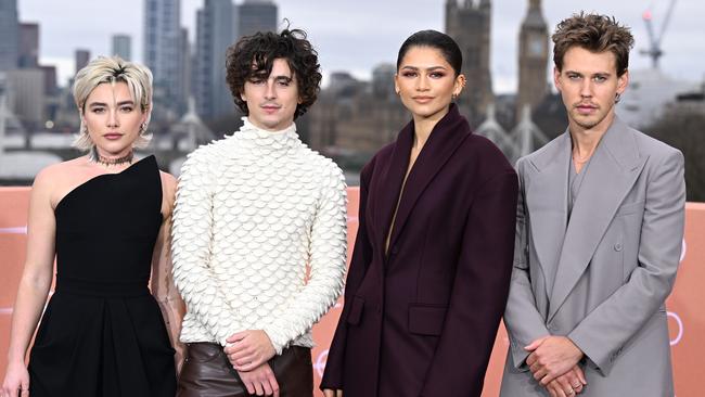 Dune: Part Two cast Florence Pugh, Timothée Chalamet, Zendaya and Austin Butler are hard acts to follow. Picture: Jeff Spicer/Getty Images for Warner Bros.