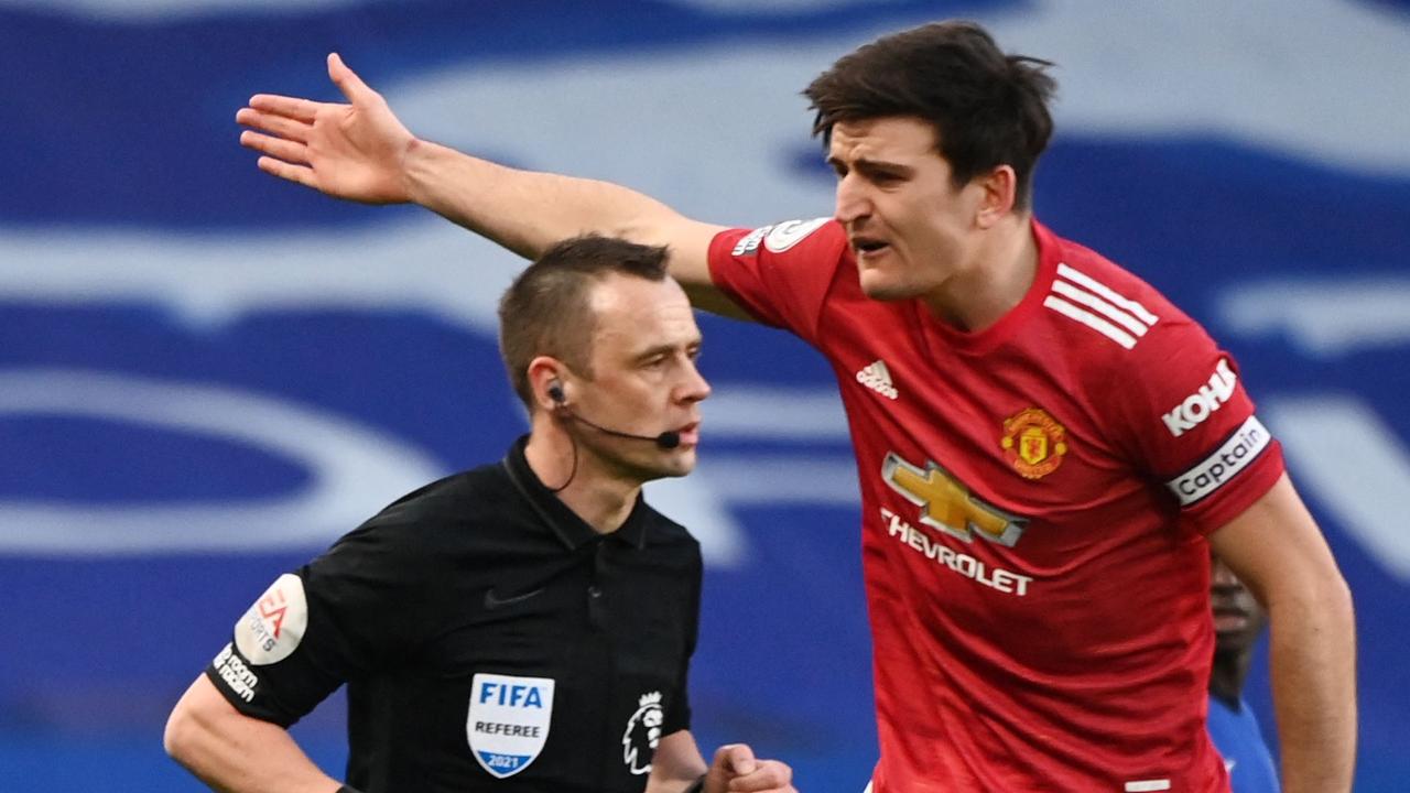 Manchester United and Chelsea were also caught up in a handball controversy. (Photo by Andy Rain / POOL / AFP)